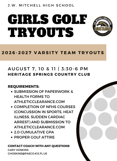 2026 Girls Golf Tryouts
